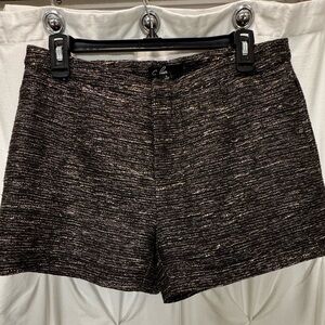 C. Luce Textured black with gold accent Women's Shorts Large
